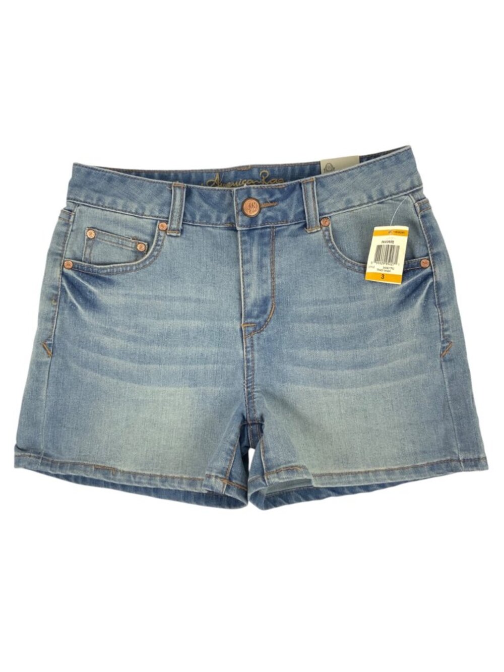 American Rag Womens Favorite Denim Shorts Tracy Light Wash Size 3 With Tags